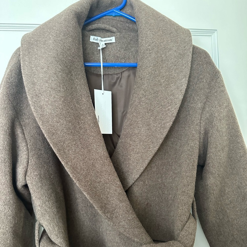 Reformation wrap coat, size S, NWT - Picture 6 of 11